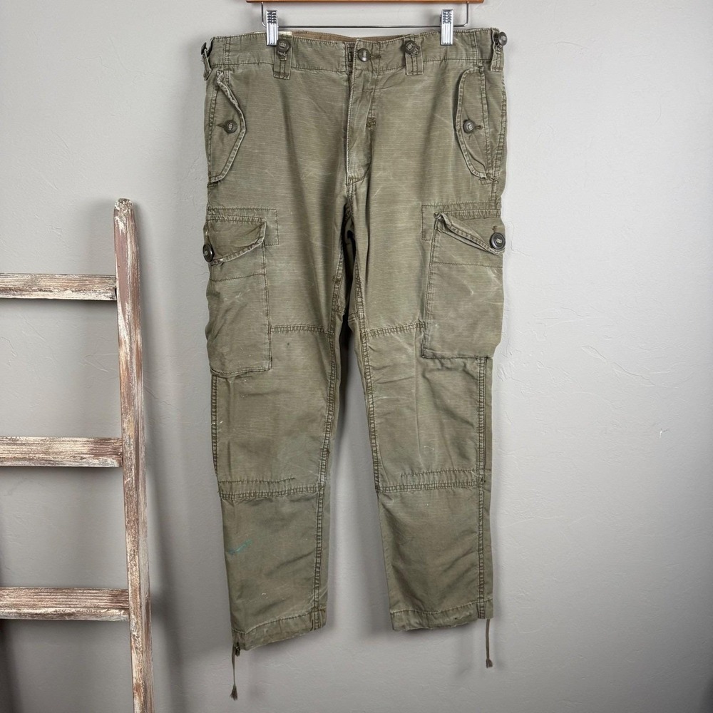 Vintage Polo Ralph Lauren Combat Military Cargo Pants size 36x30